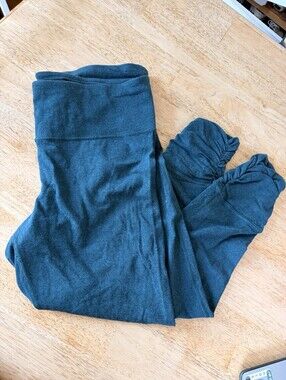 Teal Gap Fit Leggings XL Women's with Gathered Ankles Yoga Pants